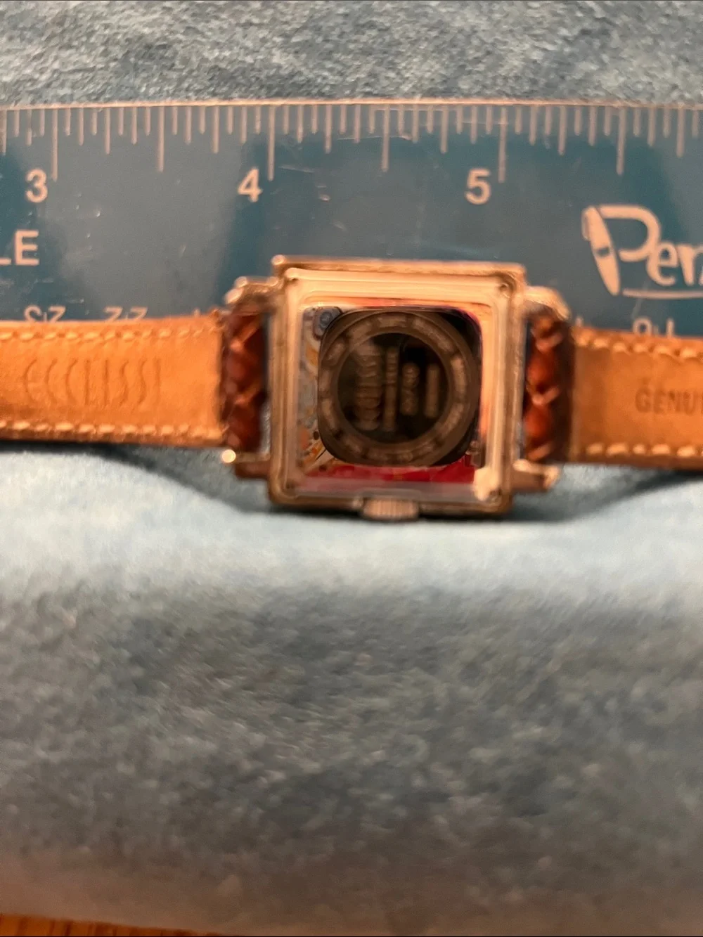 Ecclissi Sterling Silver Watch with leather band